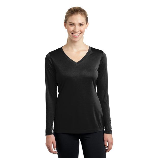Ladies Long Sleeve PosiCharge Competitor V-Neck Tee